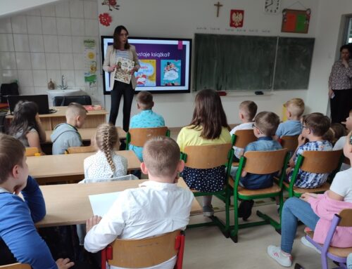 “Jak powstaje książka?” – lekcja dla uczniów klas 1-3 Szkoły Podstawowej w Żdanowie (Filia nr 6, 26.05.2023)
