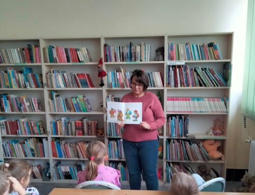 Wizyta w Bibliotece przedszkolaków z Przedszkola Miejskiego nr 4 w Zamościu (Filia nr 4, 23.11.2023)
